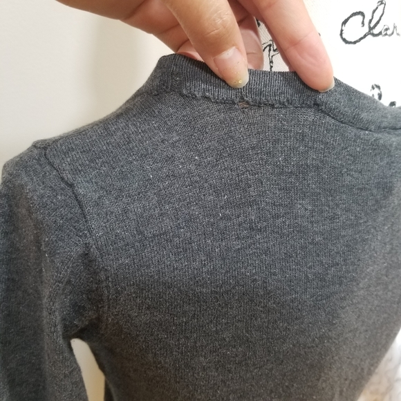 Rue 21 Gray V Neck Cardigan With Button Closure At The Bottom SIZE S. - Picture 9 of 16